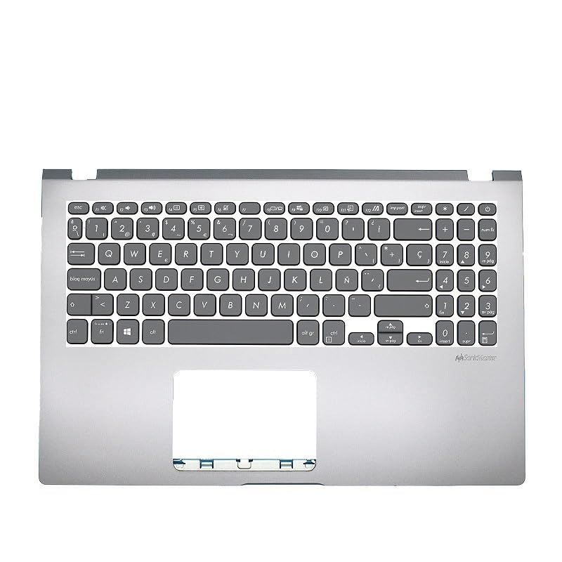 Facile à remplacer Clavier rétroéclairé pour Ordinateur Portable ASUS Vivobook X509 X515 X509B X509D X509F X509J X509M X509U X509UA X509FA C Cover(SP Silver Cover)