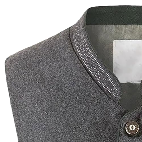 Mens Vest丨Dress Grey Big and Tall Vests for Men Lightweight Simply Business Casual Suit Vests Button Up with Pocket4