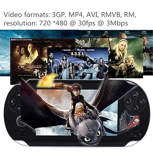 Image of X7 Handheld Game | 4.3 inch Screen | 10000+ Built-in Retro Games | Dual Joystick | Rechargeable Gaming Console for Kids & Adults