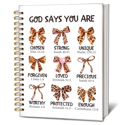 LIANGW Prayer Leopard Print Bible Notebook Gifts for Teen Girls Kids