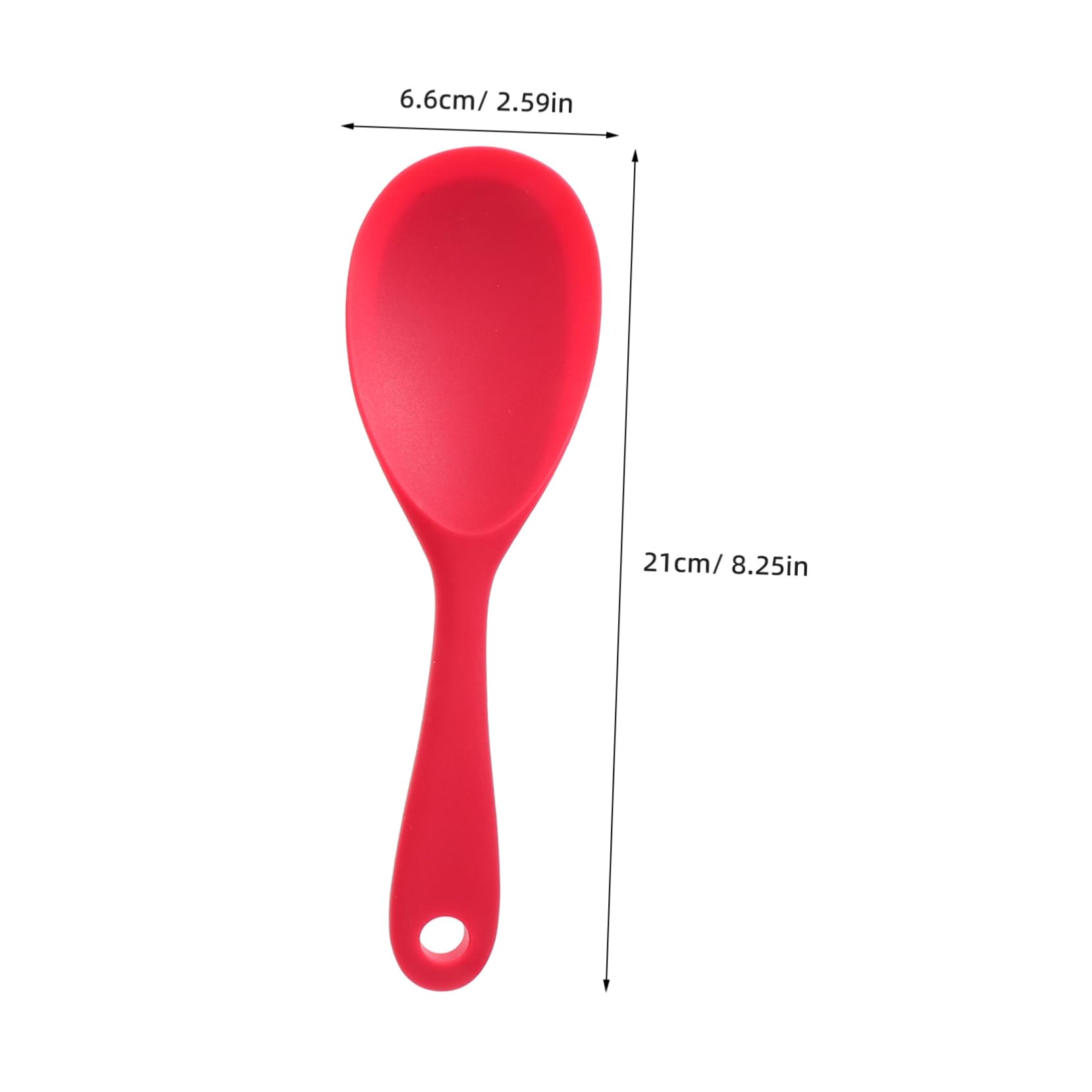 Unomor Heatproof Rice Scoop Spatula Non Stick Silicone Rice Cooker Spoon Easy Serving for Family Meals