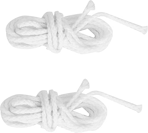 Miniatura 4 de Mechas de vela para lámpara de aceite, juego de 2 mechas de 6.56 piespaquete de 0.1 pulgadas, buena absorción de aceite, combustión, trenza