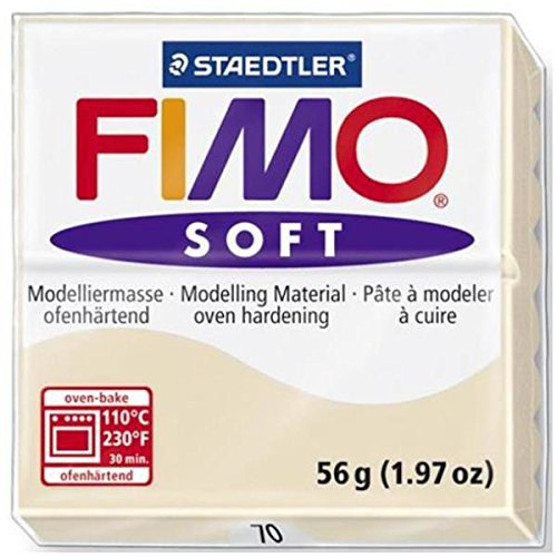 Staedtler 10 x Modelliermasse Fimo Soft 56g Sahara