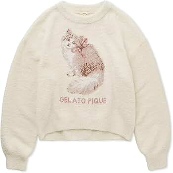 Amazon | ジェラートピケ レディース ベビモコCATジャガードプル