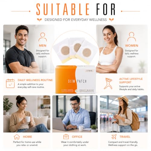 Image of Slim Patch Body Comfort Patch for Daily Wellness Support | Adhesive Skin Patches | Easy to Apply | Comfortable Fit | Lightweight & Travel Friendly | 10 Patches