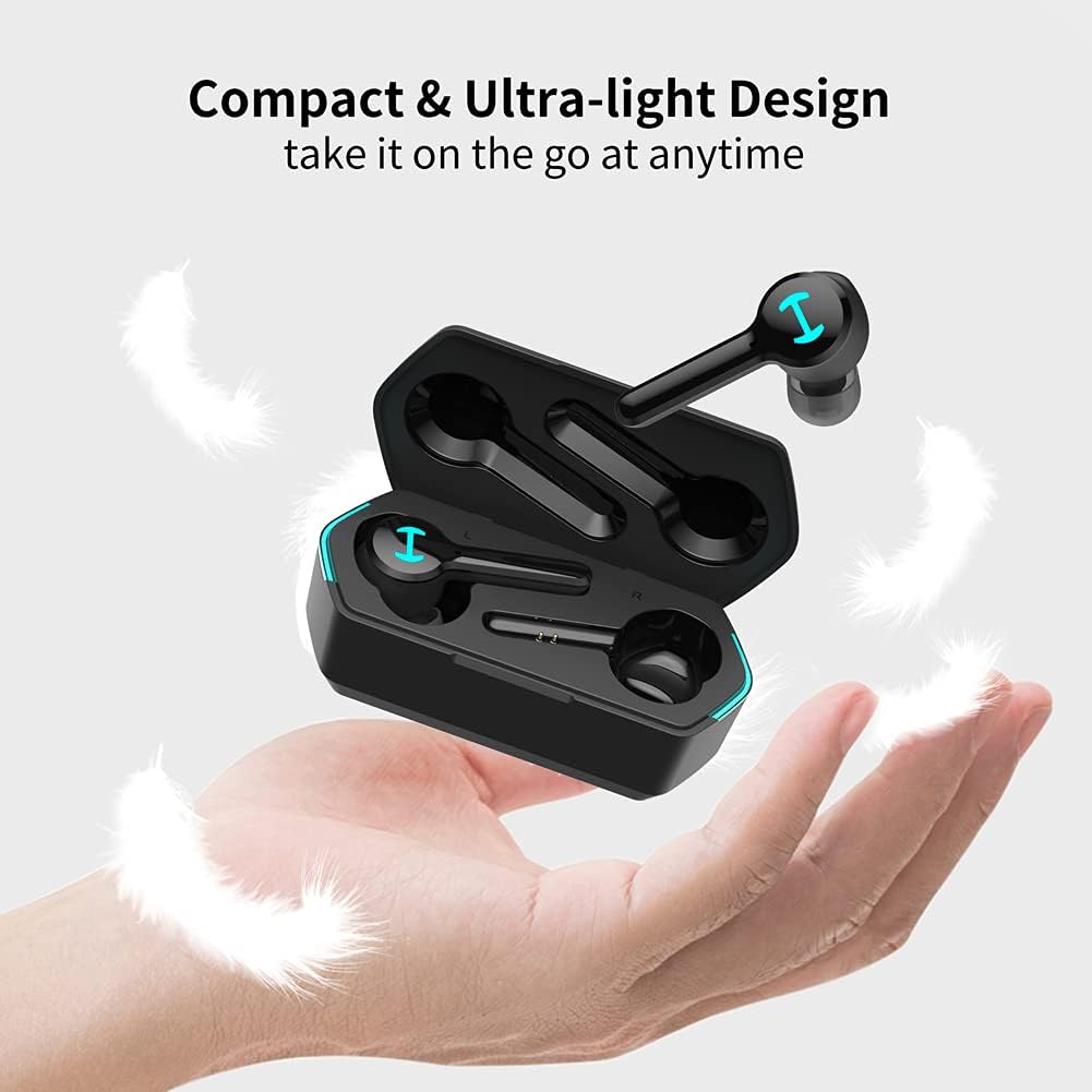 Edifier GM6 True Wireless Earbuds, in-Ear Bluetooth V5.0 Earphones, Ipx5 Waterproof Touch Control Headphones with Hands-Free Call ENC Mic, Long Playtime Headsets for Gaming