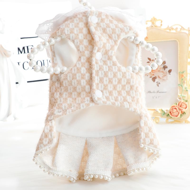 Vestido Princesa para Perros Pequeños XL Marrón miniatura 3
