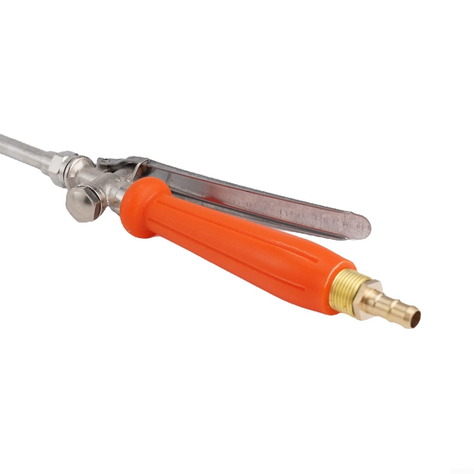 QOXEZY Lancia spray telescopica, in acciaio inox, da 1/4" e 3/8", in ottone, ricambio con maniglia per interruttore per lavaggio auto, irrigazione fiori (2 set)