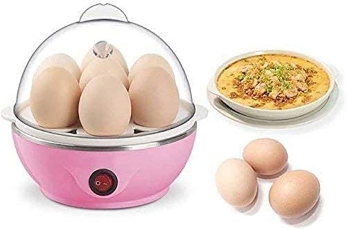 Piercell egg boiler machine electric automatic off egg cooker steamer poacher boiler machine,portable single layer mini small anda boil machine electric for home-picture-15