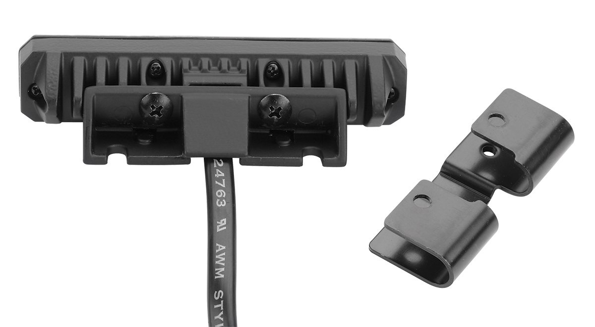 Federal Signal MPS650-RR MicroPulse, Red Perimeter Light, 6 Red LEDs, Hood/Grille Mount, Clear Lens, Red LEDs