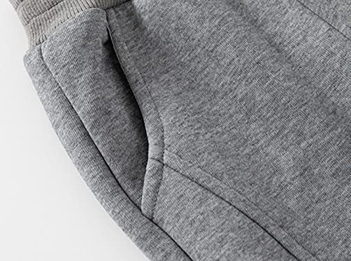 Toddler Boys Cotton Active Jogger Sweatpants,Kids Girls Casual Athletic Solid Pull On Pants Baby Thick Flare Sweatpants4