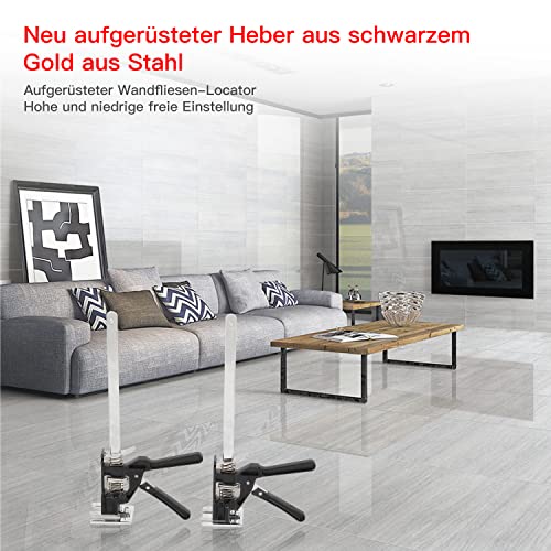 aleawol Arbeitssparender Arm Heber 260KG Tragfähigkeit, 2 Stück 38cm, Hubhöhe 25cm, Labor Saving Arms Vollstahl Handheber Werkzeug für Cabinet, Fenster, Wardrobes, Flooring