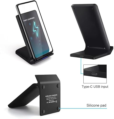 Miniatura 2 de Estación de carga inalámbrica Samsung, estación de carga inalámbrica rápida de 15 W con luz adaptativa para dormir, compatible con Samsung Galaxy,