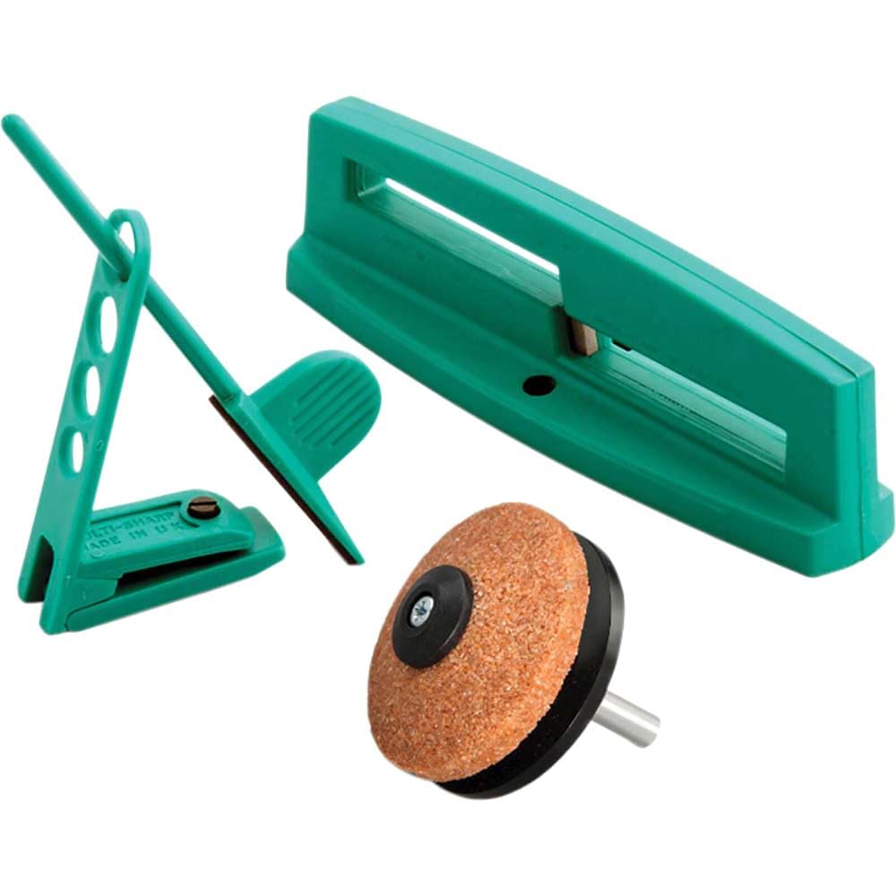 Multi-Sharp 1801 Multi-Purpose Garden Tool Blade Sharpening Kit for Rotary Lawn Mower Blades, Pruners, Loppers, Secateurs, Shears, Scissors and Axes