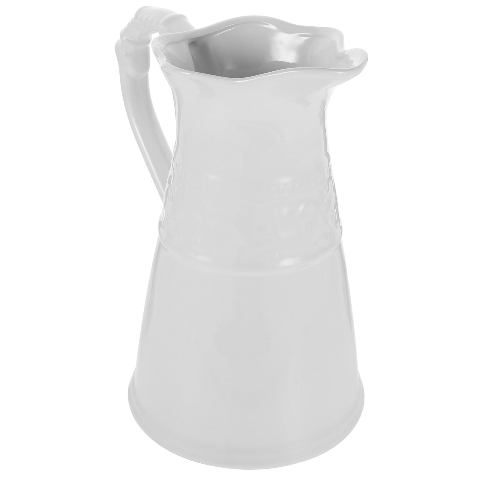 Vase décor de bureau style européen en céramique blanche