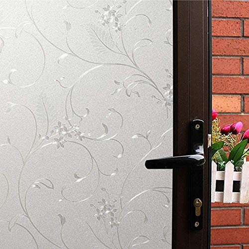LMKJ Diseño de película para Ventana Vinilo sin Adhesivo película de privacidad para Ventana Pegatina electrostática Pegatina para Ventana de Vidrio película de Vidrio B155 45x100cm