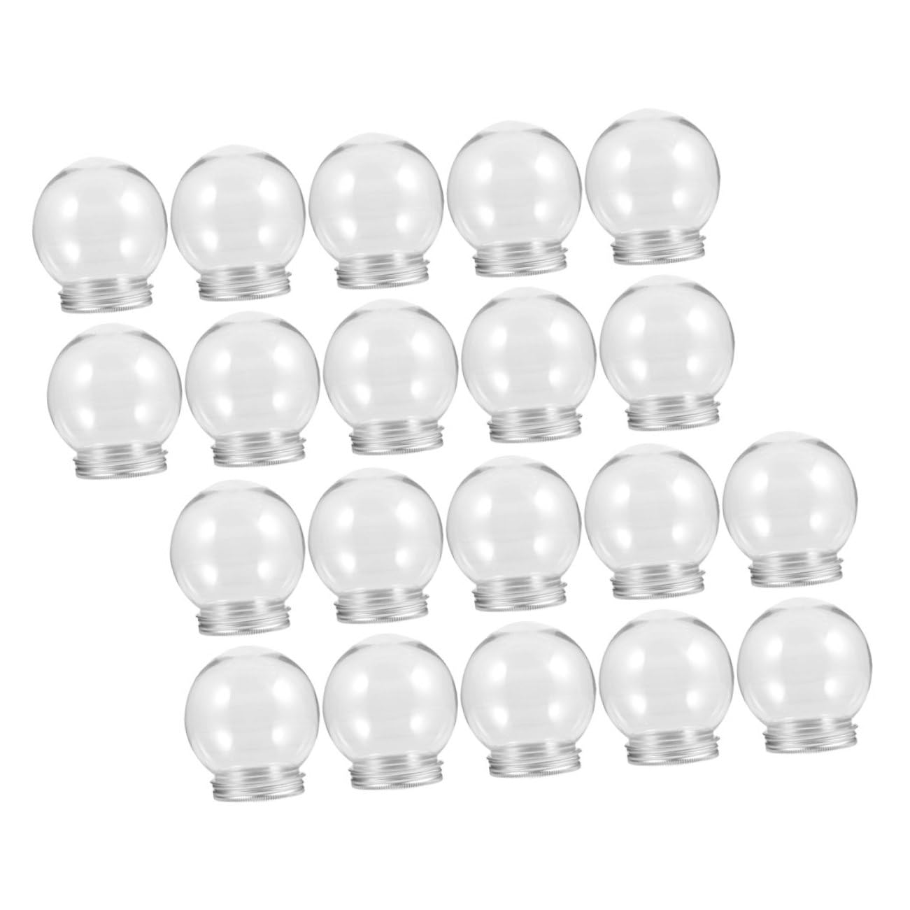 Botellas de plástico transparentes SECFOU de 150ml con tapa giratoria para manualidades