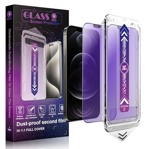 Verre trempé anti-lumière bleue pour iPhone 12 anti-reflet mat