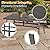 EROMMY 7-Piece Outdoor Patio Dining Set for 6, 6 Metal Slat Chairs & Rectangular Table with Umbrella Hole, Heavy-Duty Patio Furniture for Backyard, Deck and Garden