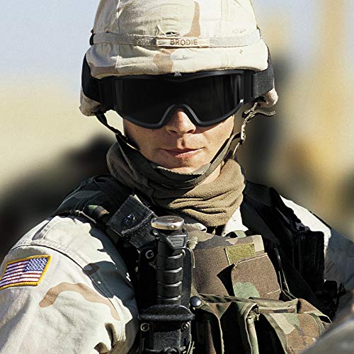 Image of xaegistac Tactical Goggles Anti fog-Airsoft Tactical Glasses | with Interchangeable Lenses,Ballistic Military Goggles for Shooting Hunting Outdoor Sports