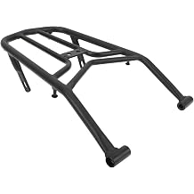 Qqmora Motorcycle Luggage Rack Rear Carrier Cargo Rack 20mm Iron Pipe Black Matte Finish No Drilling with 4 Protrusions Replacement Rear Mount for CRF250L CRF250M CRF250 2012-2020