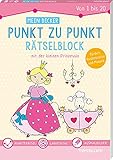  Mein dicker Punkt zu Punkt Rätselblock mit der kleinen Prinzessin. Von 1 bis 20: Punkterätsel, Labyrinthe, Ausmalbilder