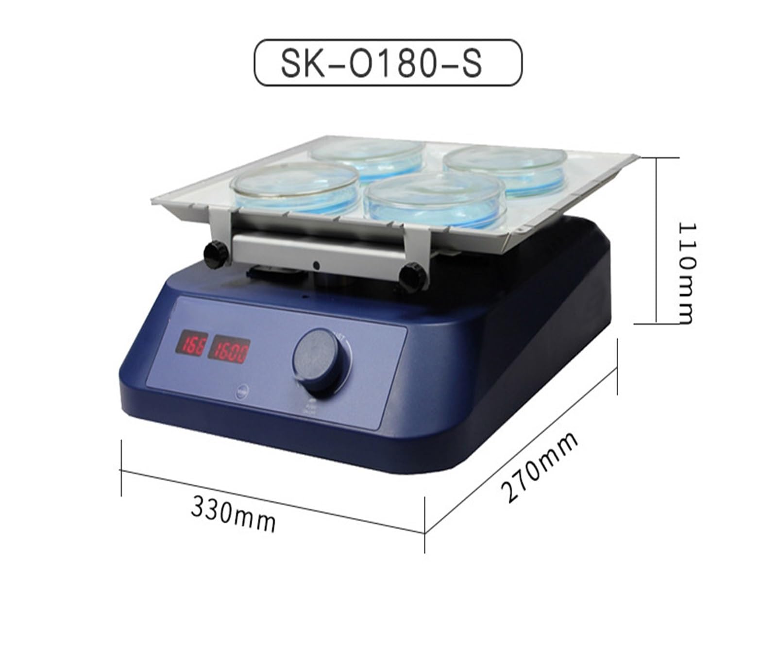 Zentrifuge, LED-Digitalschüttler, 40–200 U/min, Labor-Umfangsschüttler, Lehrausrüstung
