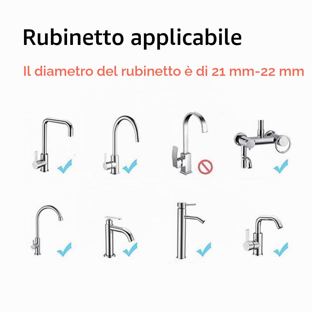 Chedin M16/M18/M18,5/M20/M22 Regolatore getto Ugello miscelatore, 4 pezzi per rubinetto Bubbler, cartuccia di miscelazione, filtro rubinetto, beccuccio mieycomb cromato – filo interno (M16)
