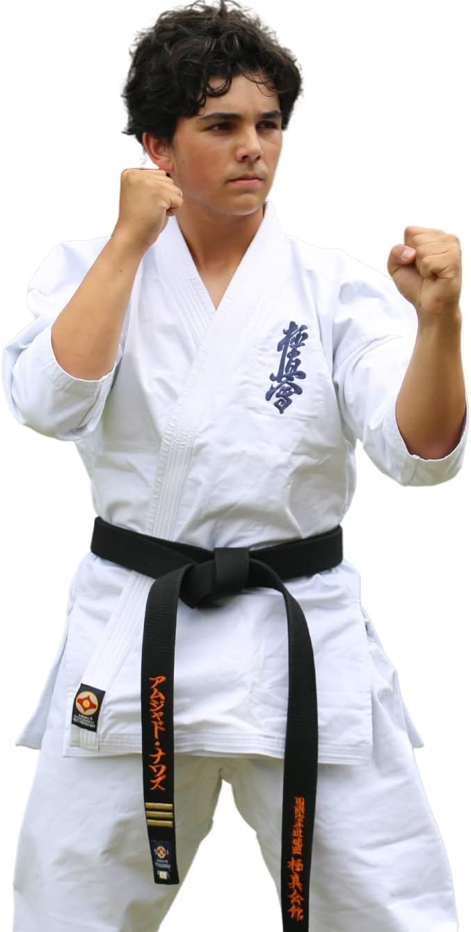 12oz Kyokushin Karate Gi – Stretch Cotton Martial Arts Uniform for Adults & Teens, Heavyweight Karate uniform