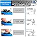 Bonna Retractable Dog Leash for Small - Medium Dogs, 16.5FT Tangle Free, Heavy Duty Walking Leash with Anti Slip Handle, Pause and Lock, Blue Nylon Tape