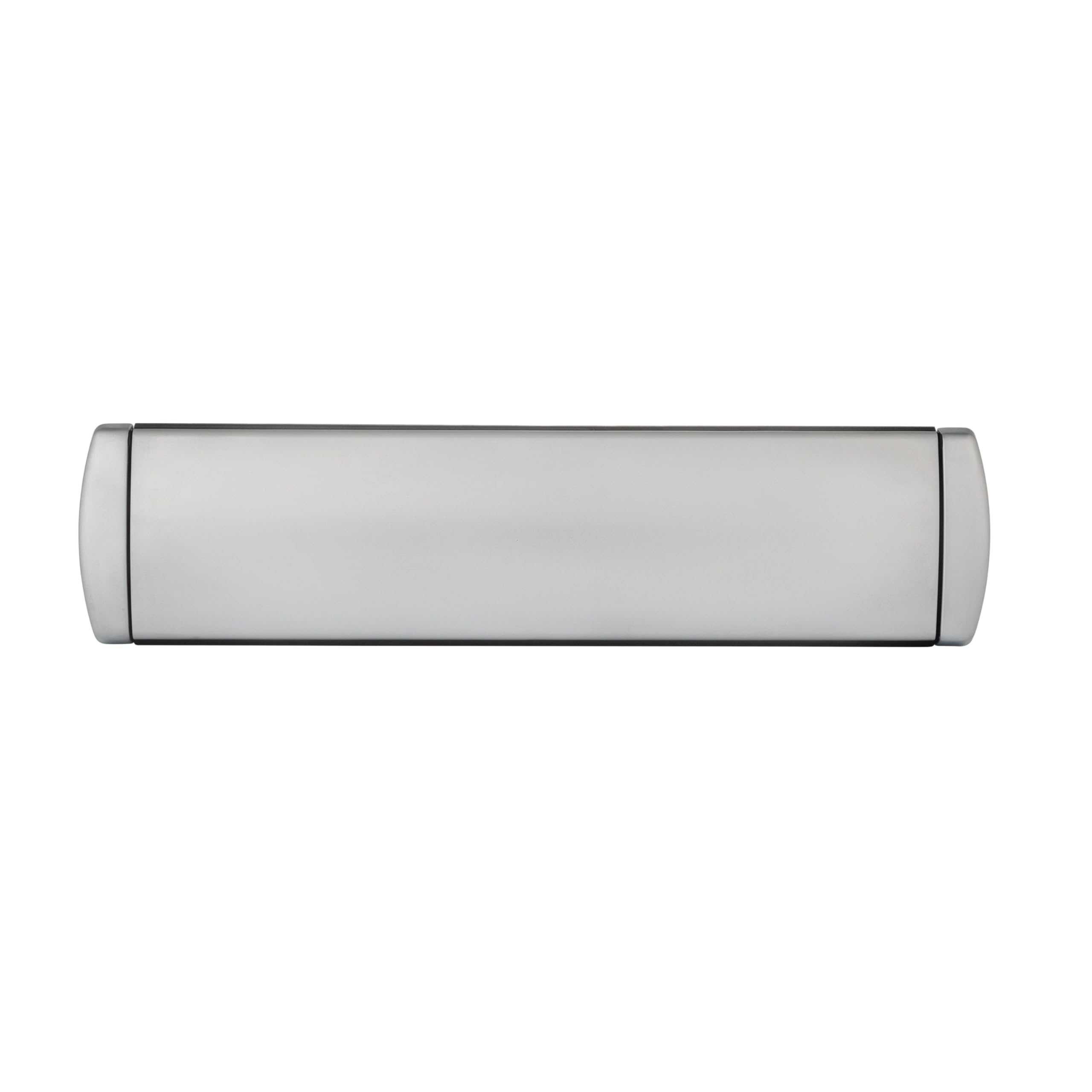 IRONWORX® Enigma 12" Premium Metal Letterbox Satin Chrome ❘ Fully Weather Sealed, 180° Opening, Easy Install Ultra Durable Modern Design, Compatible with UPVC, Composite & Wooden Doors-image-25