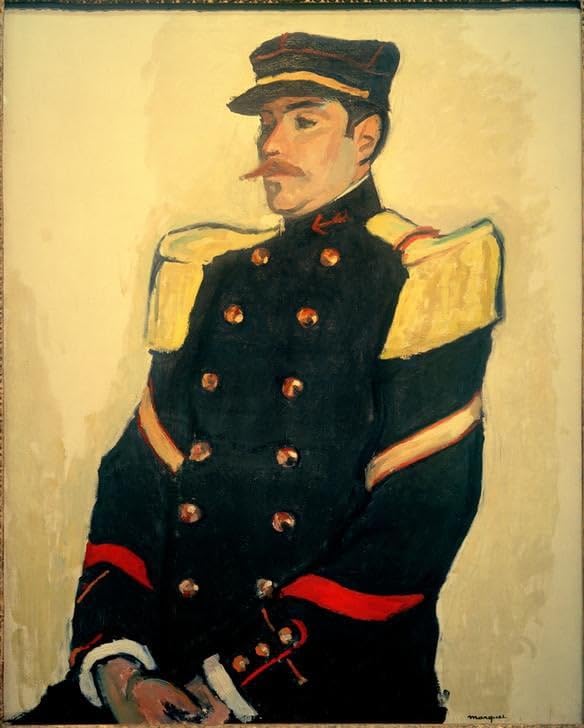 Art Tableau le Sergent du Colonial Albert Marquet affiche deco salon chic 60x90cm