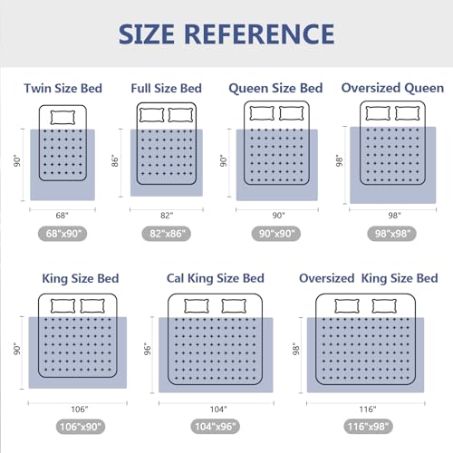 DOWNCOOL Feather Comforter Oversized Queen, 100% Cotton White Duvet Insert, All Season Ultra Soft Hotel Collection Bedding Comforters with Corner Tabs, Oversized Queen Size 98 x 98 Inch