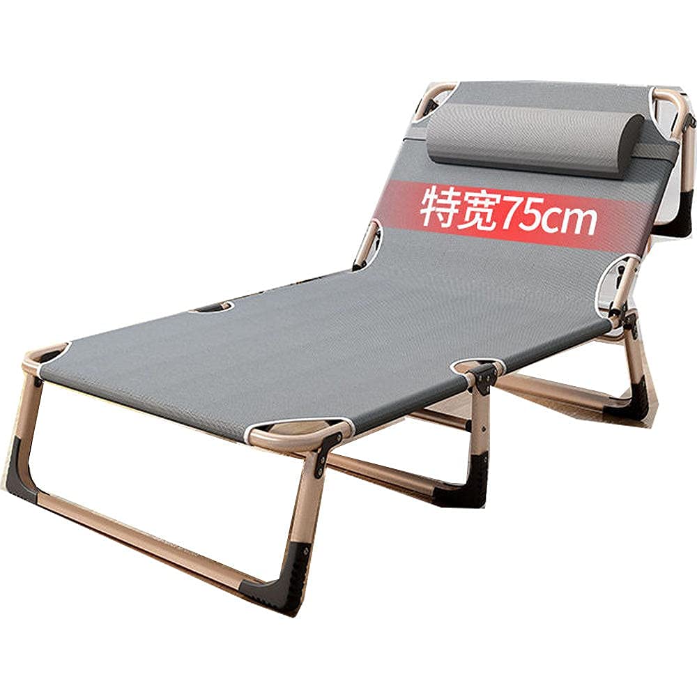 XLJLKJDS Tumbonas de Playa, Tumbona de jardín, Tumbona reclinable, Silla reclinable Plegable con Almohada, Sillón reclinable para Exteriores de Playa y jardín