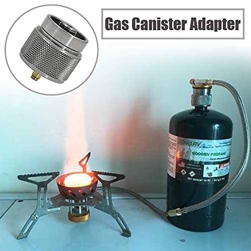 Butane To Propane Adapter Camping Stove Adapter Outdoor Hiking Stove Connector For Isobutane Fuel Canister To Screw Gas Cartridge #TOP6