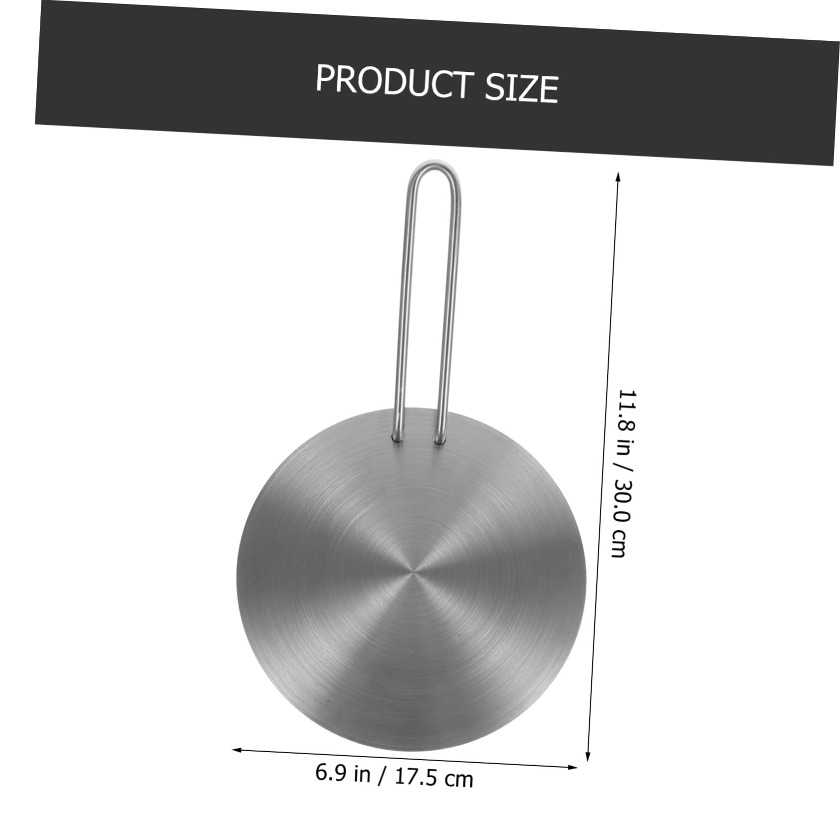 SHINEOFI Placa Difusora de Calor por Inducción 18cm de Acero Inoxidable