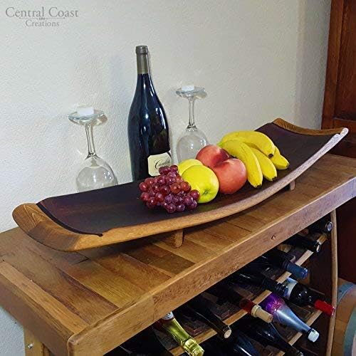 Stave Fruit Platter - Wine Barrel Handcrafted - Central Coast Creations - Wine Barrel Furniture