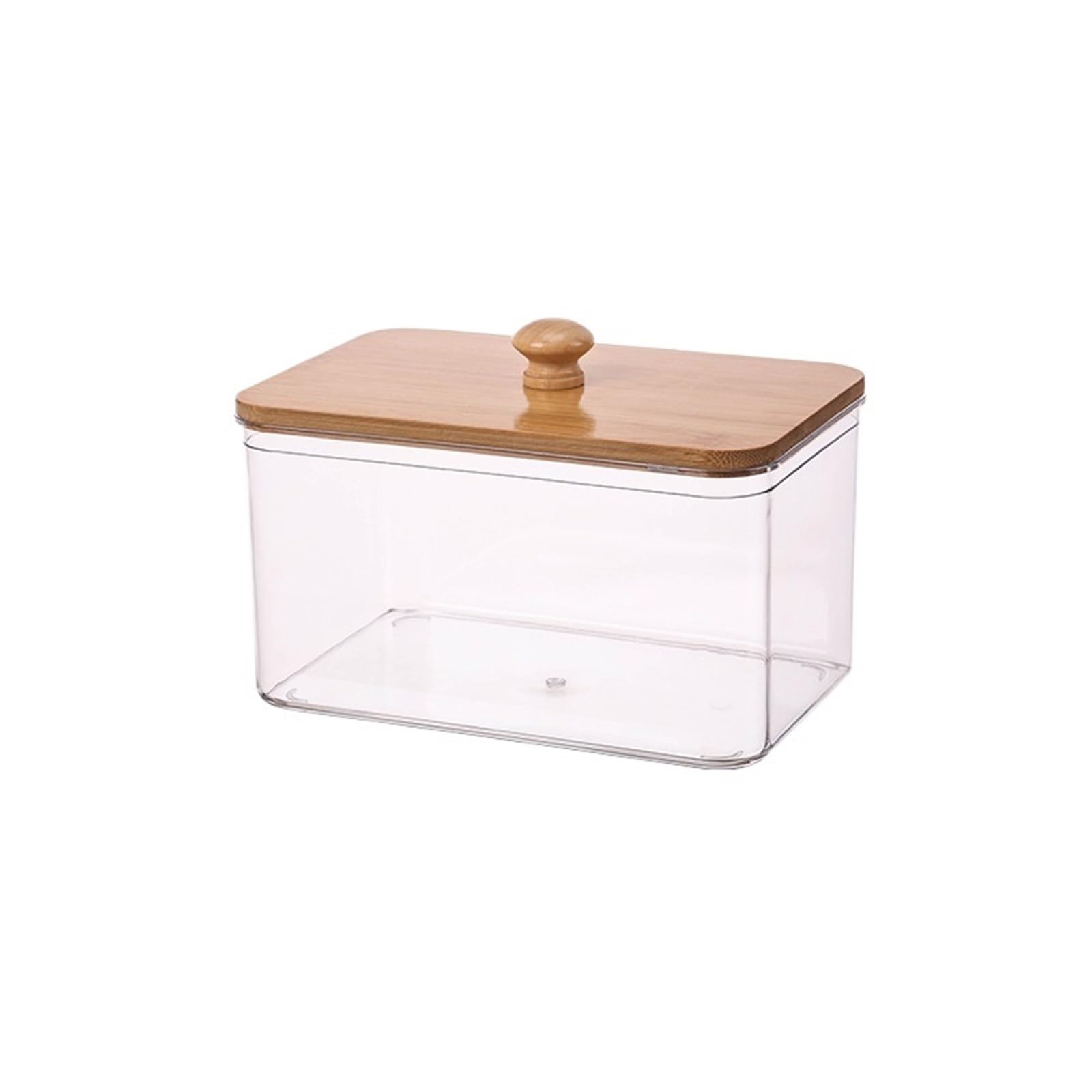 Zgcrumphant Color 1-M Laundry Pods Container Laundry Powder Storage Box With Bamboo Lid, Cotton Swab Holder For Living Room Coffee Table Organization, Desktop Decorative Bathroom(Color 1-M)