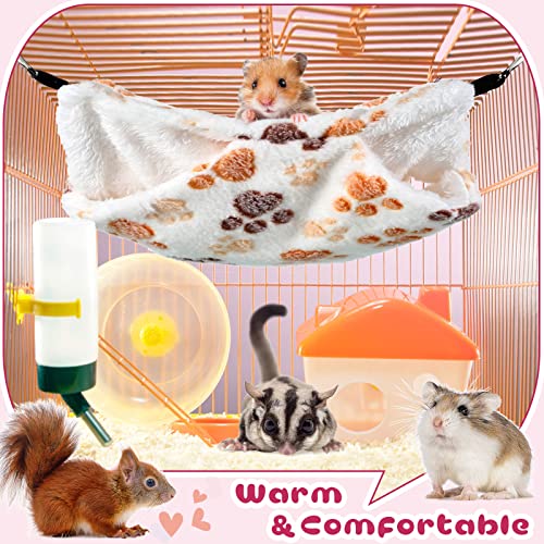Photect 5 Pcs Double Layer Ferret Hammock Small Animal Hanging Hammock Bunk Bed Ferret Toys Rat Cage Accessories Soft Plush Rat Hammock For Ferret Rat Sugar Glider Pig Guinea Parrot Hideout Play Sleep #TOP3