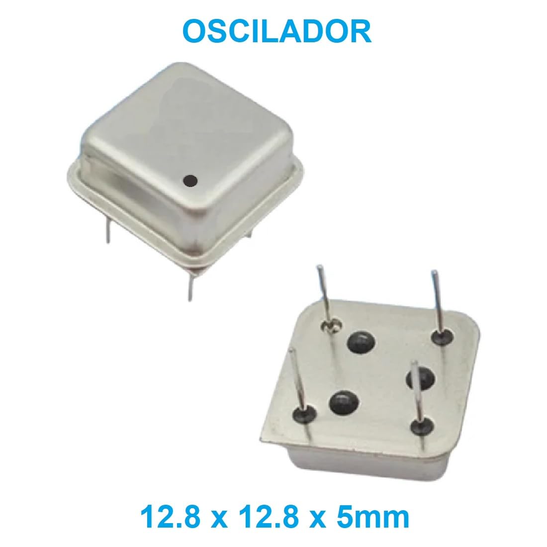 Oscilador De Cuarzo 1 MHz TTL DIP 4 Pines Cristal Activo 3.3V 5.0V