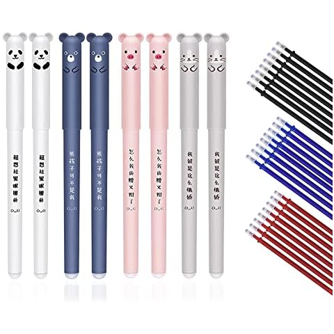 8 Piezas Borrables Bolígrafo de Gel Ink Rollerball Pen Cover