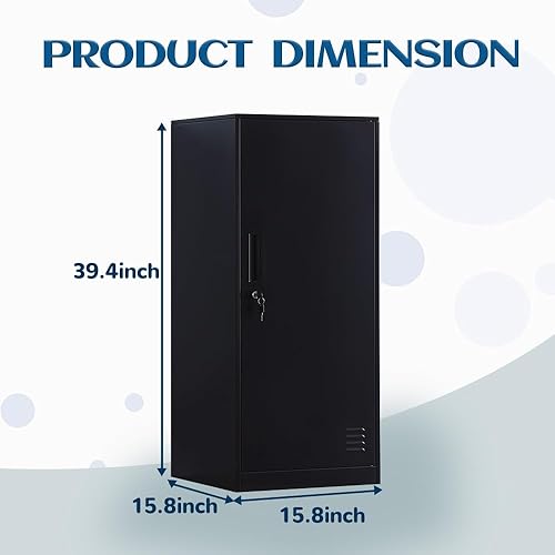 Miniatura 9 de DAYTOYS Armario de almacenamiento vertical de metal de 3 puertas para dormitorio de niños, habitación de los niños, escuela, oficina, hogar,