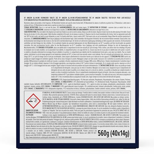 by Amazon - Pastiglie per Lavastoviglie All-in-One, 40 capsule - Immagine 1