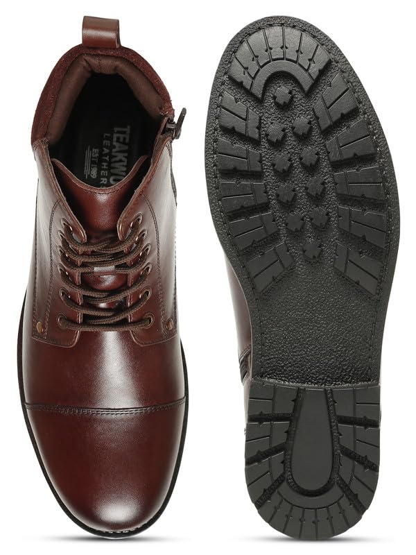 Image of TEAKWOOD LEATHERS LEATHER MEN BOOT