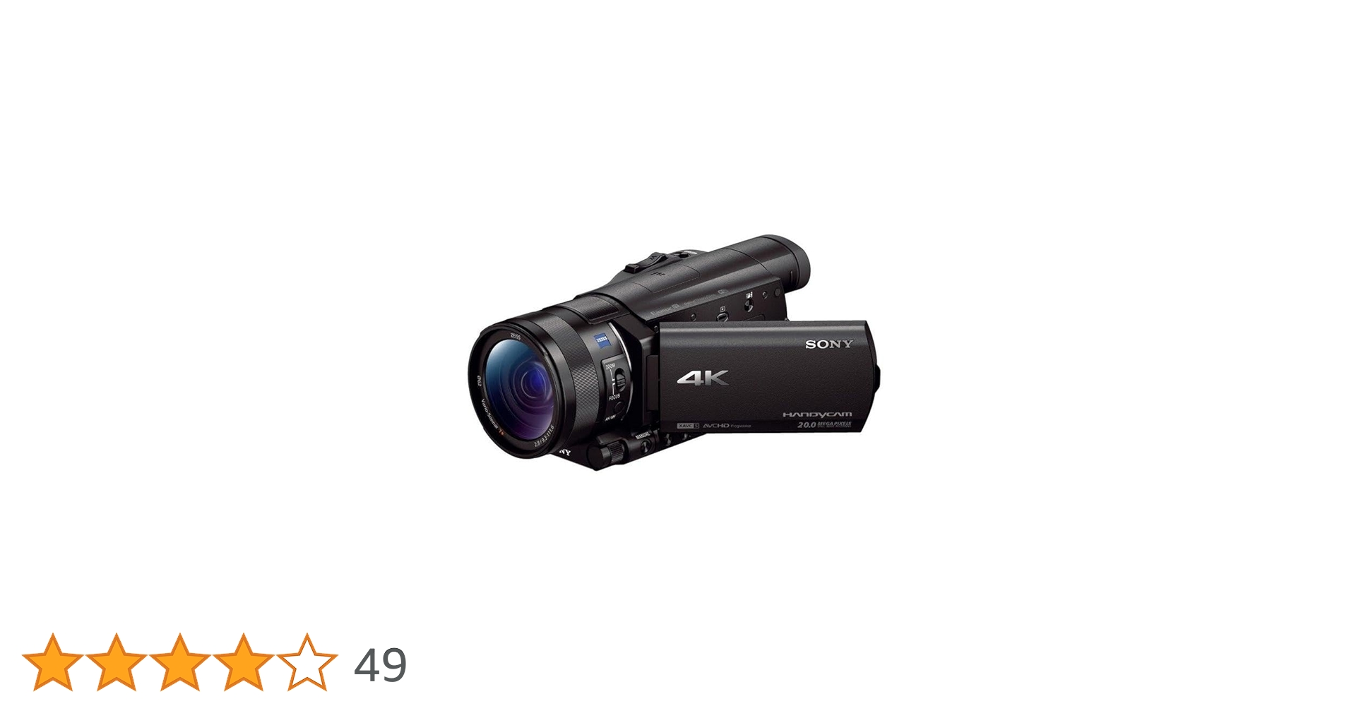 Amazon.co.jp: SONY ビデオカメラ FDR-AX100 4K 光学12倍 ブラック