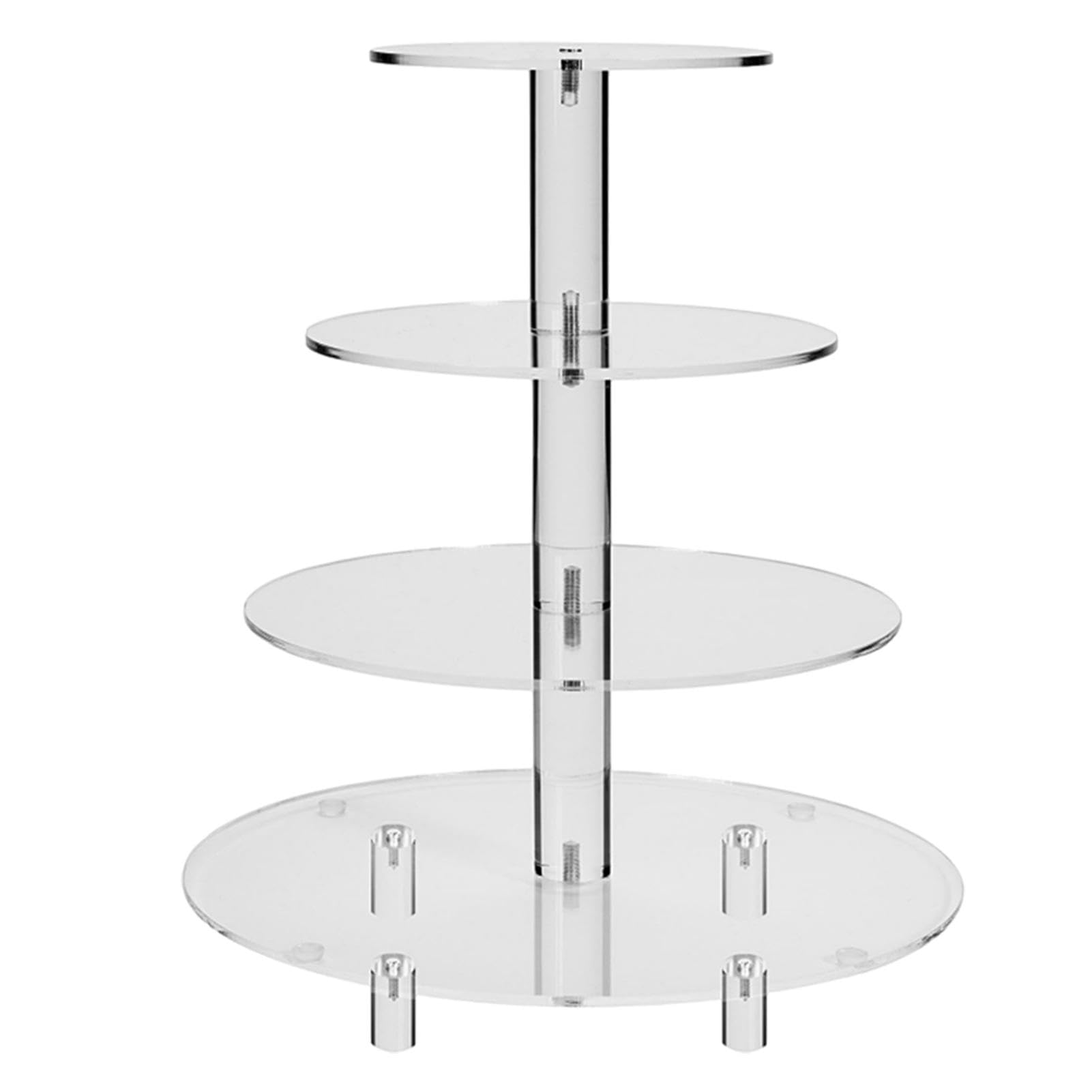 Soporte Acrílico Para Cupcakes Soporte para Tartas Estable, Antideslizante | Soporte Para Cupcakes Y Torre De Postres Para Días Festivos, Cumpleaños, y Bodas