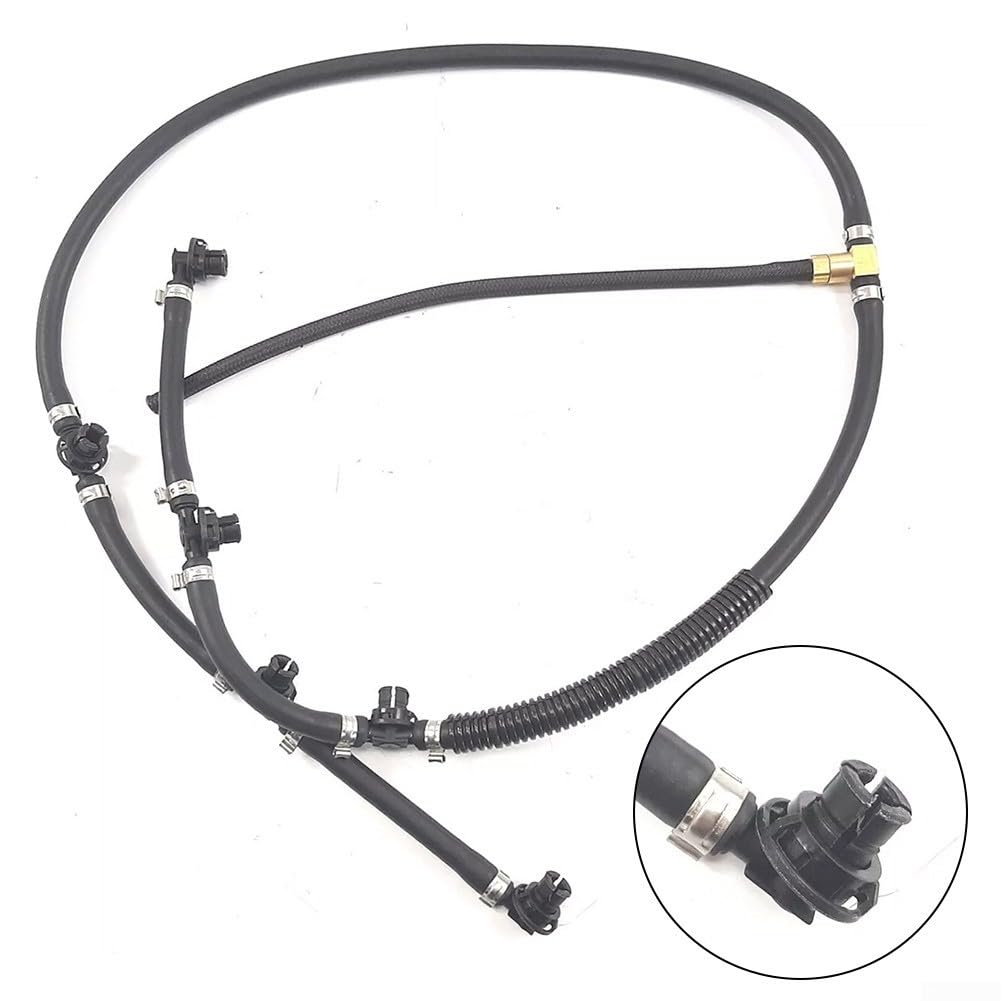 Tubo di ritorno carburante compatibile con Grand Cherokee WK 3.0 CRD Diesel ABS nero tubo di ricambio OEM 5175807AA