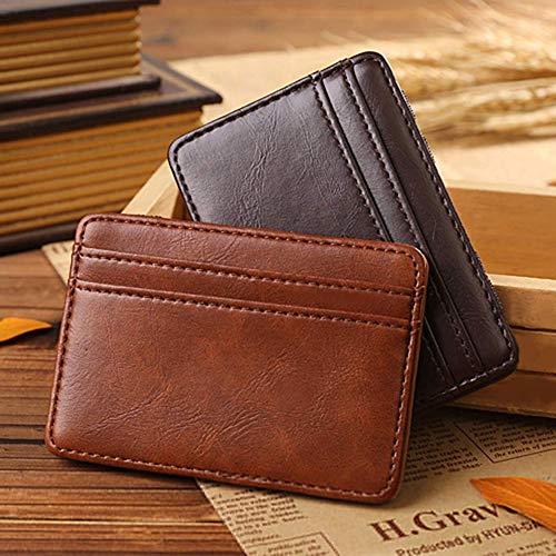 Purse Men's Business Faux Leather Money Clip Card Holder Slim Bifold Magic Wallet Creative And Exquisite WorkmanshipNice and Deft4
