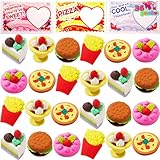 Picture of JOYIN 36 PCS Valentines Day Gift Cards with 3D Dessert Erasers for Kid Classroom Cards, Party Favor Toy Card Party Favor, Classroom Prize Supplies, Valentine’s Greeting Cards