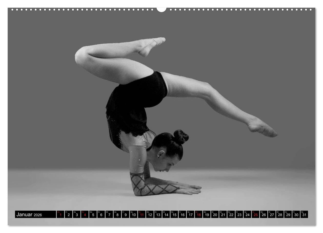 Rhythmisch Sportgymnastik - Alyssa (Wandkalender 2026 DIN A2 quer), CALVENDO Monatskalender: Anmutige Posen in im Sport (CALVENDO Orte)